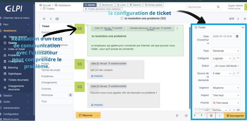 Capture réseau A01 - Configuration VLAN