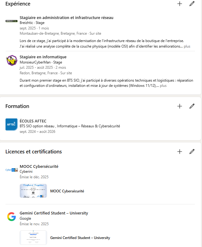Capture GLPI - Création de ticket